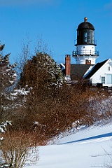 Cape Elizabeth East (Active) Lighthouse in Winter